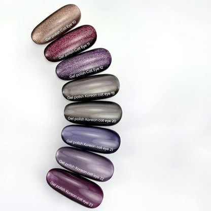 NAILSOFTHEDAY Korean Cat Eye 23 — esmalte efecto ojo de gato en tono rosa-violeta, 6 ml.