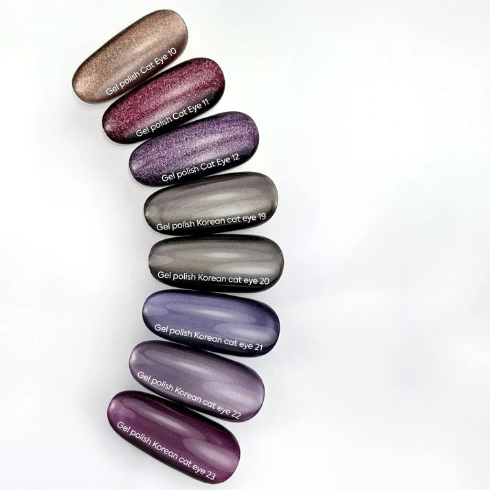 NAILSOFTHEDAY Korean Cat Eye 23 — esmalte efecto ojo de gato en tono rosa-violeta, 6 ml.