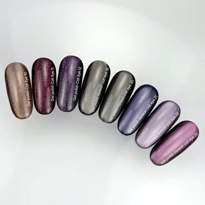 NAILSOFTHEDAY Korean Cat Eye 23 — esmalte efecto ojo de gato en tono rosa-violeta, 6 ml.
