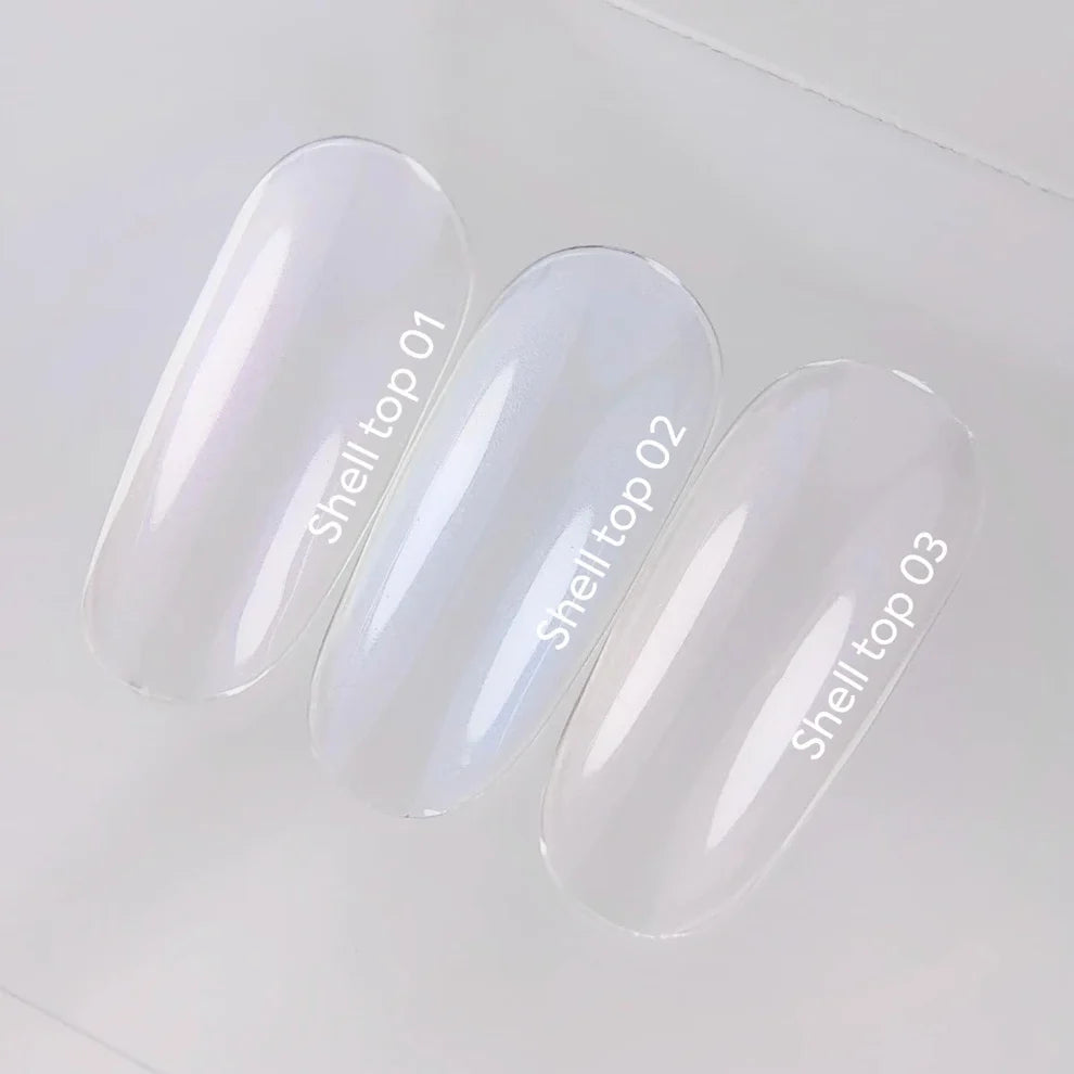 NAILSOFTHEDAY Shell Top 01 — top perlado, 10 ml