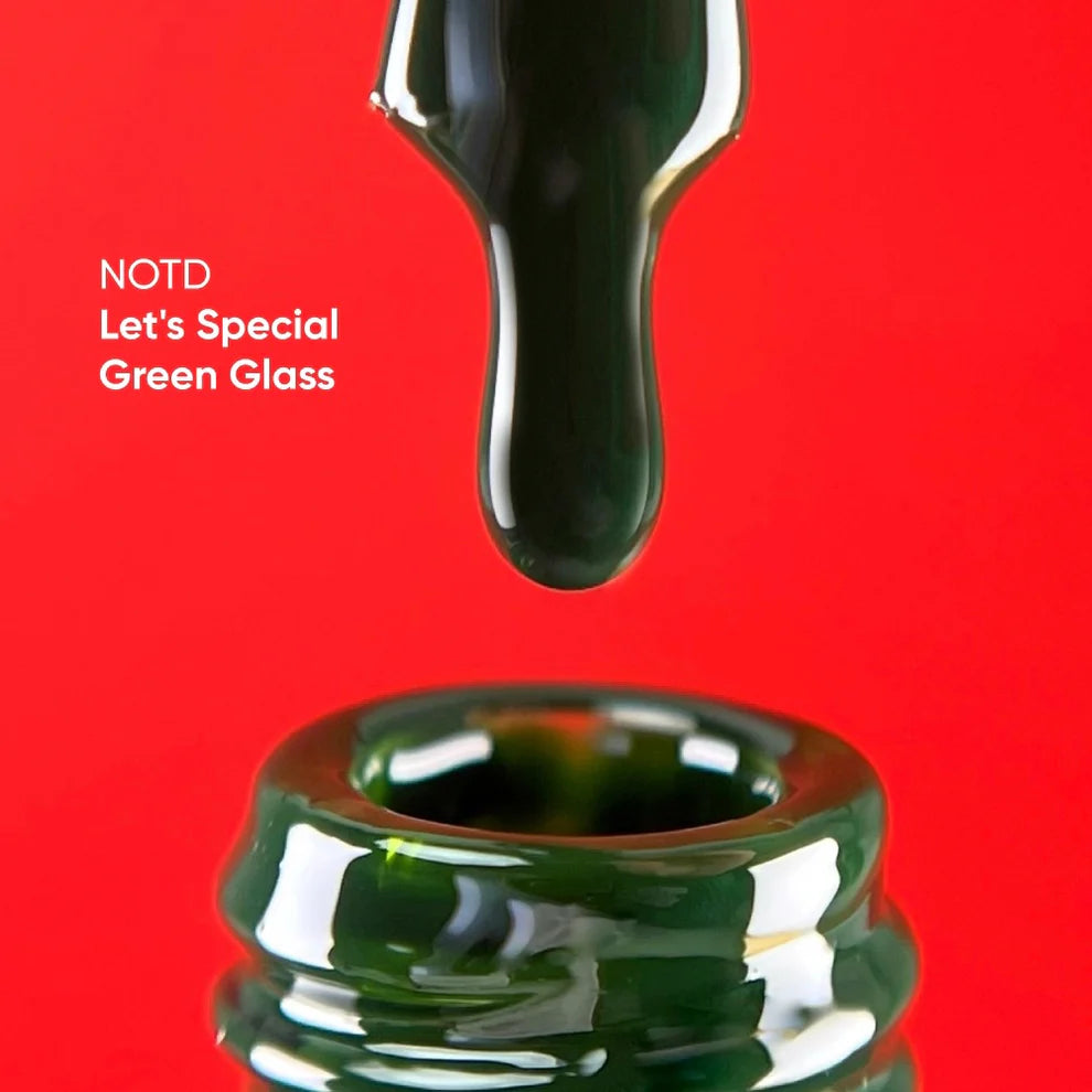 NAILSOFTHEDAY Let's Special Green Glass 353- Esmalte Semi verde esmeralda, 10 ml