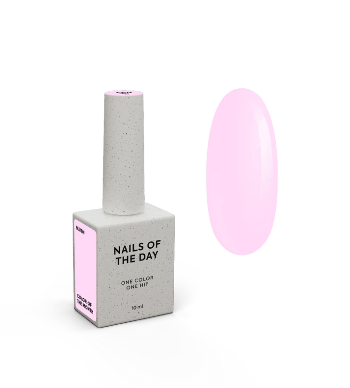 NAILSOFTHEDAY Color del Mes Febrero 2026 — Rosa Pastel Blush, 10 ml