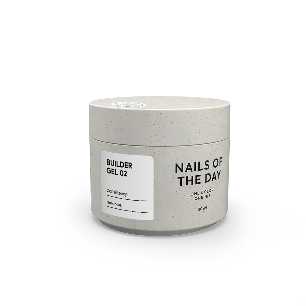 NAILSOFTHEDAY Builder Gel 02 - Blanco Lechoso, 30 ml