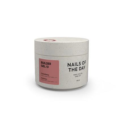 NAILSOFTHEDAY Builder Gel 13 -Caramelo Oscuro, 30 ml