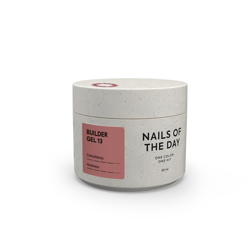 NAILSOFTHEDAY Builder Gel 13 -Caramelo Oscuro, 30 ml