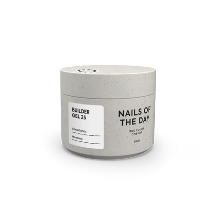 NAILSOFTHEDAY Builder Gel 25 - Blanco Intenso, 30 ml