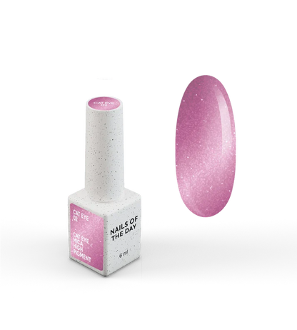 NAILSOFTHEDAY Gel polish Cat Eye 02 — esmalte semipermanente rosa efecto ojo de gato, 6 ml.
