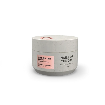 NAILSOFTHEDAY Cold Builder Gel 04 — gel constructor melocotón para extensión de uñas, 15 ml.