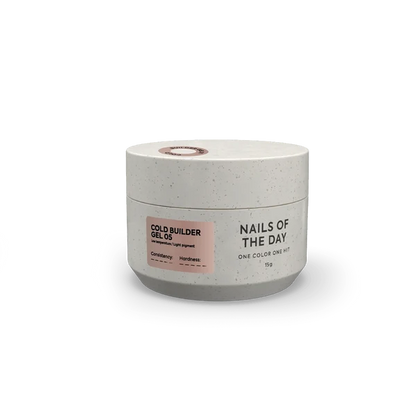 NAILSOFTHEDAY Cold Builder Gel 05 — gel constructor nude frío para extensión de uñas, 15 ml.