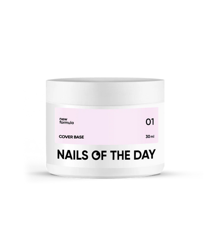 Nailsoftheday Cover base NEW Formula 01: Rosa Claro, 30 ml