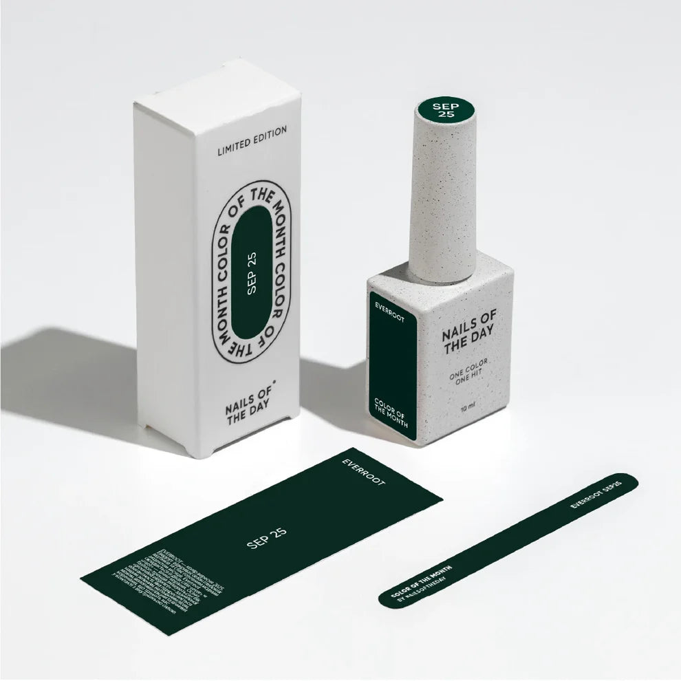 NAILSOFTHEDAY Color del Mes Septiembre 2025 – Everroot - Verde Profundo, 10 ml