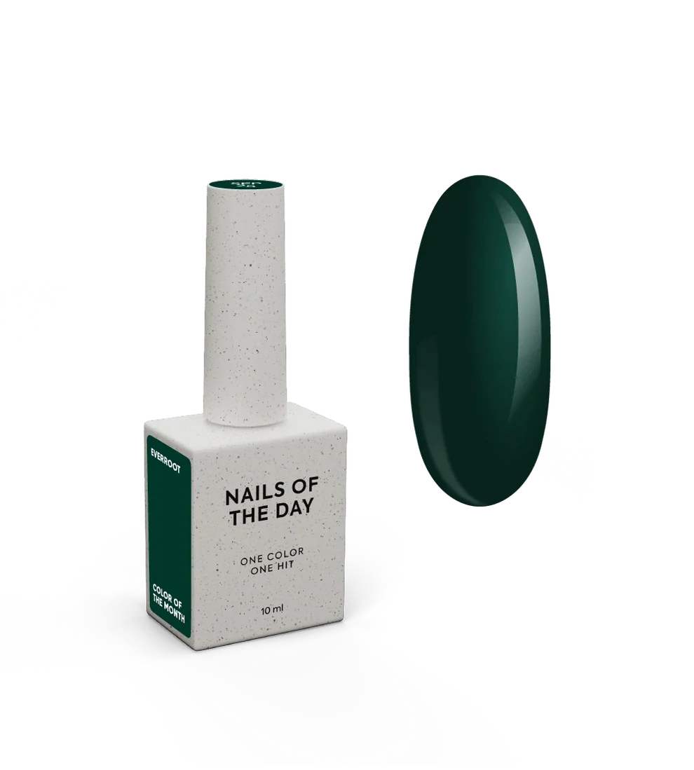 NAILSOFTHEDAY Color del Mes Septiembre 2025 – Everroot - Verde Profundo, 10 ml