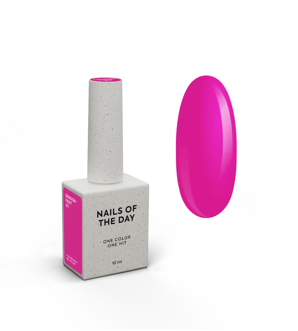 NAILSOFTHEDAY Esmalte Semi Dragonfruit 211— rosa magenta, 10 ml
