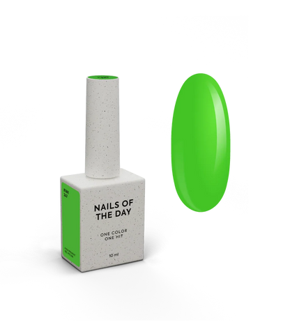NAILSOFTHEDAY Gel Polish Kiwi — esmalte semipermanente verde neón, 10 ml