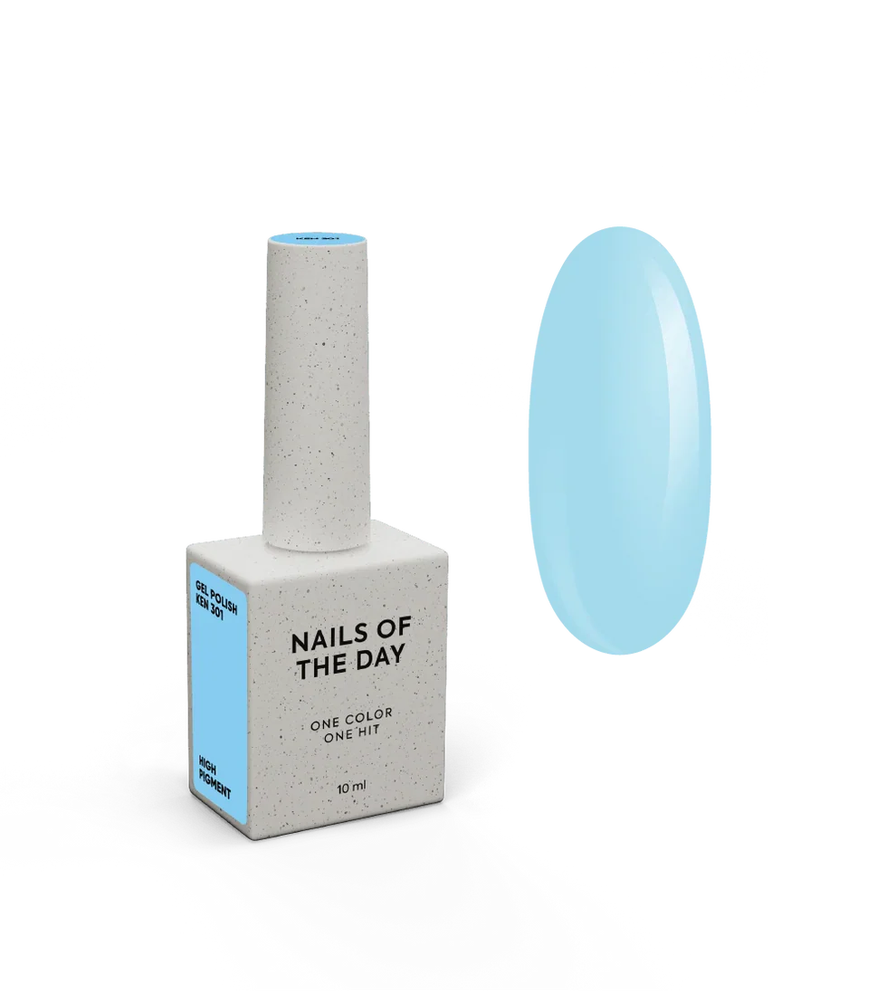 NAILSOFTHEDAY Let's Special Ken 301- Esmalte Semi azul cielo, 10 ml