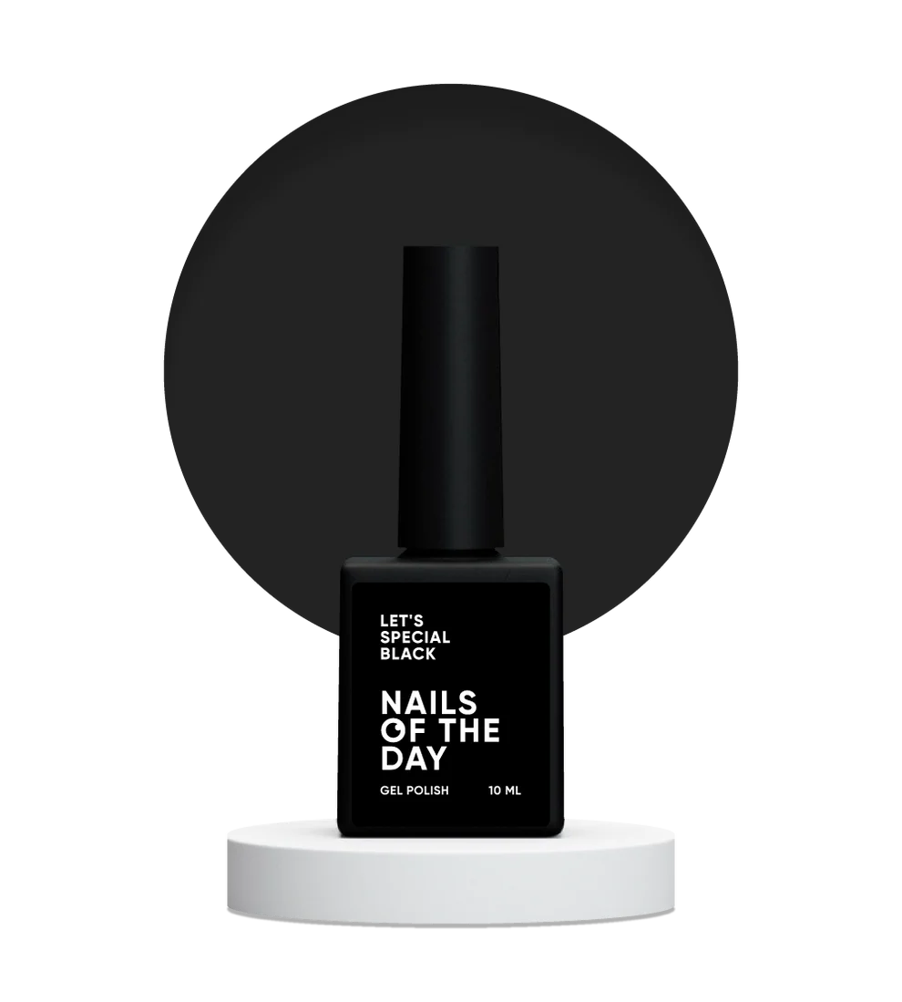 NAILSOFTHEDAY Let’s Special Black — esmalte semipermanente Negro, 10 ml