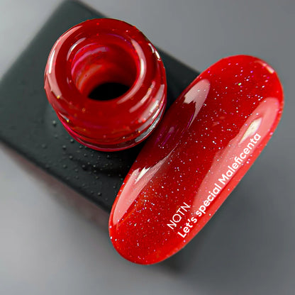 NAILSOFTHEDAY Let’s special Maleficienta — esmalte reflectante Rojo Oscuro, 10 ml
