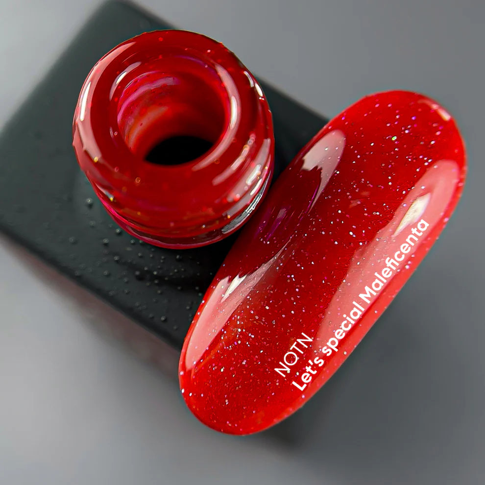 NAILSOFTHEDAY Let’s special Maleficienta — esmalte reflectante Rojo Oscuro, 10 ml