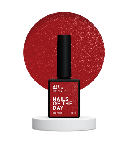 NAILSOFTHEDAY Let’s special Mrs. Claus — esmalte Rojo Brillo, 10 ml