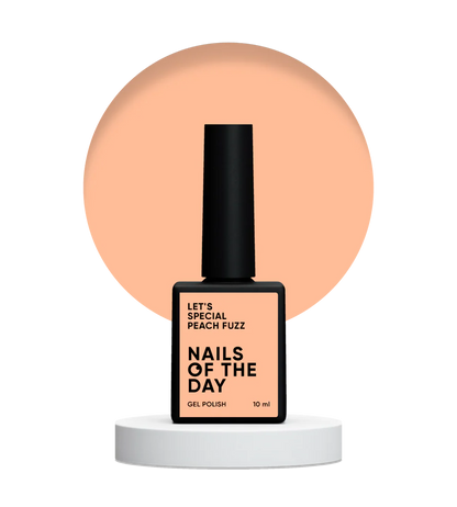 NAILSOFTHEDAY Let’s Special Peach Fuzz — esmalte semipermanente melocotón suave, 10 ml