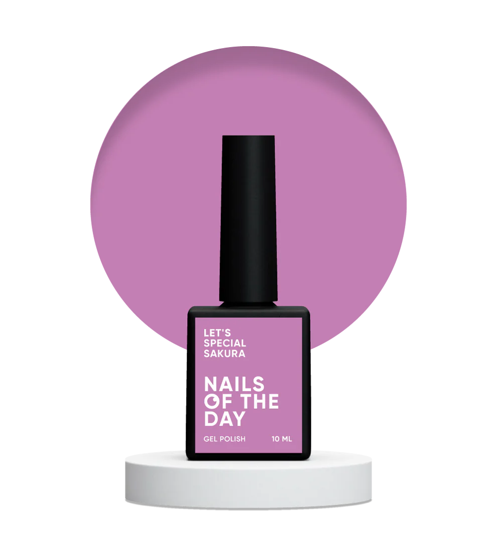 NAILSOFTHEDAY Let’s Special Sakura 201— esmalte semipermanente morado, 10 ml