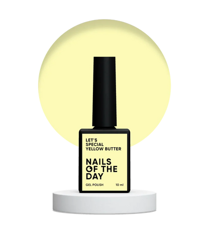 NAILSOFTHEDAY Let’s Special Yellow Butter — esmalte semipermanente amarillo pastel, 10 ml