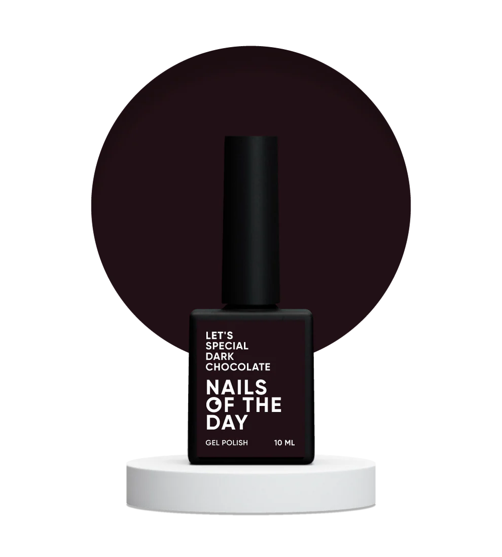 NAILSOFTHEDAY Let’s Special Dark Chocolate — esmalte semipermanente marrón Oscuro, 10 ml