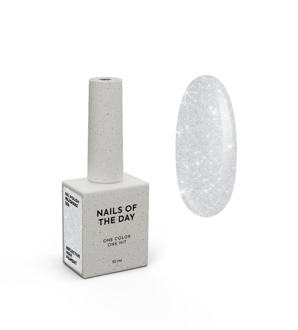 NAILSOFTHEDAY Gel Polish Milkshake 004 – esmalte reflectante color leche, 10 ml