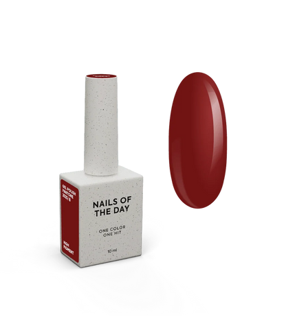 NAILSOFTHEDAY Let’s special Pantone2025/8 — Esmalte Semi rojo vino profundo, 10 ml.