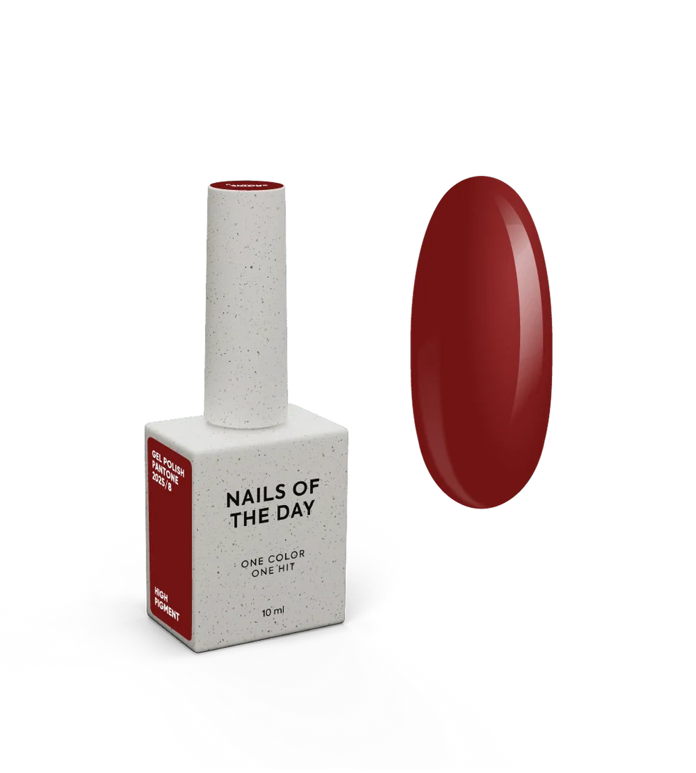 NAILSOFTHEDAY Let’s special Pantone2025/8 — Esmalte Semi rojo vino profundo, 10 ml.