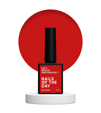 NAILSOFTHEDAY Let’s Special Pantone2025/7 — Esmalte Rojo Clásico, 10 ml