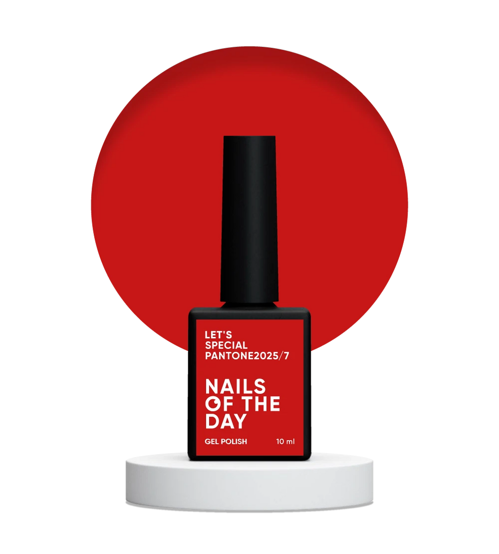 NAILSOFTHEDAY Let’s Special Pantone2025/7 — Esmalte Rojo Clásico, 10 ml