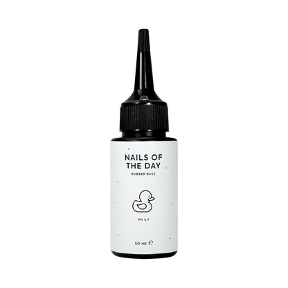 NAILSOFTHEDAY Rubber Base – base de caucho para uñas, 50 ml (Refill)