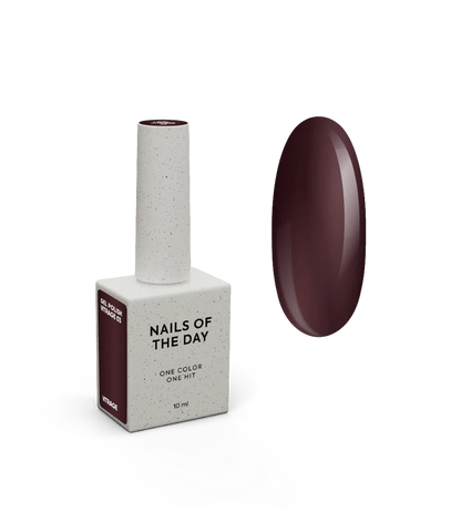 NAILSOFTHEDAY Gel Polish Vitrage 03 — esmalte vitral color vino, 10 ml