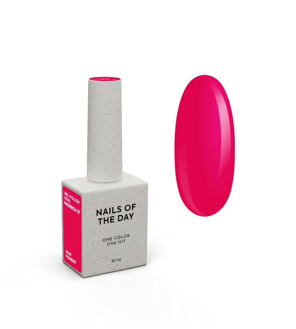 NAILSOFTHEDAY Let's Special Viva Magenta 177— Esmalte arándano, 10 ml