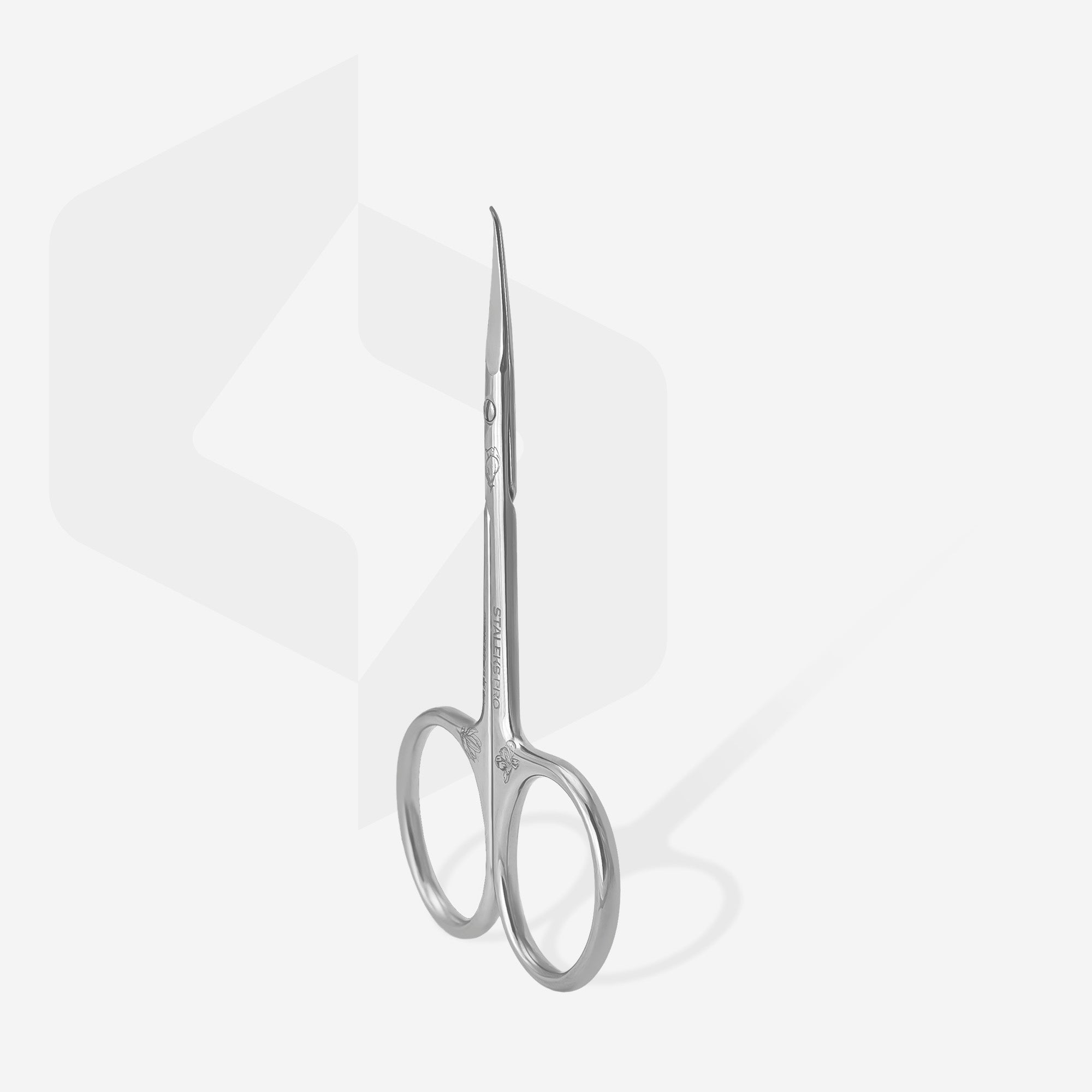 Tijeras profesionales para cutícula con gancho EXCLUSIVE 23 TIPO 2 (magnolia)