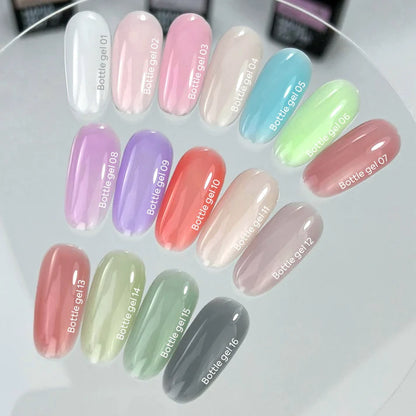 NAILSOFTHEDAY Bottle gel 04 – Gel líquido, beige leche, 10 ml.