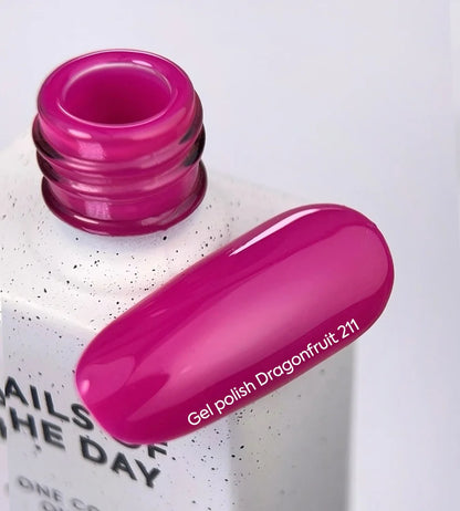 NAILSOFTHEDAY Esmalte Semi Dragonfruit 211— rosa magenta, 10 ml