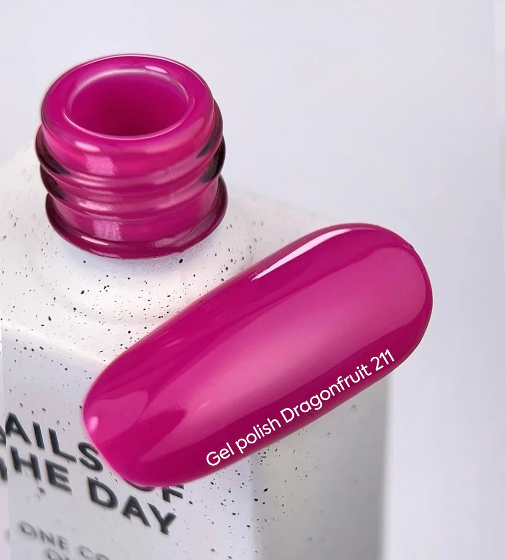 NAILSOFTHEDAY Esmalte Semi Dragonfruit 211— rosa magenta, 10 ml