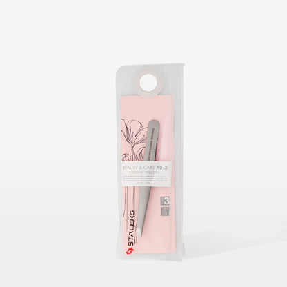 Pinza para cejas BEAUTY & CARE 10 TIPO 3 (bardes anchos y biselados)