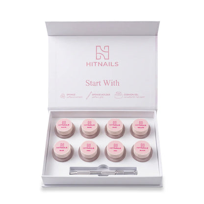 Blush Cushion Gel - 8 colores + Aplicador con Esponjas