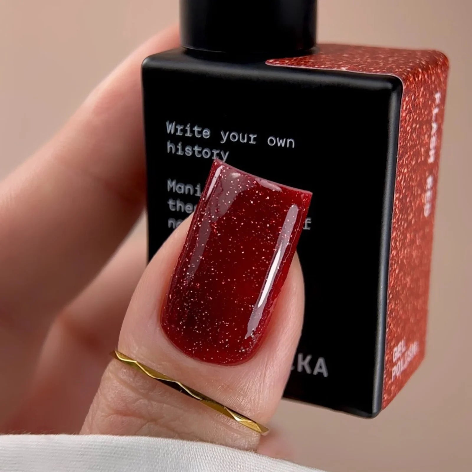 BIBLIOTEKA Flash Gel Polish - Red, 10 ml