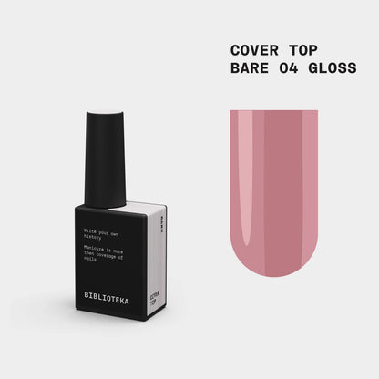 BIBLIOTEKA Gloss Cover TOP № 04 Bare - Natural, 10 ml