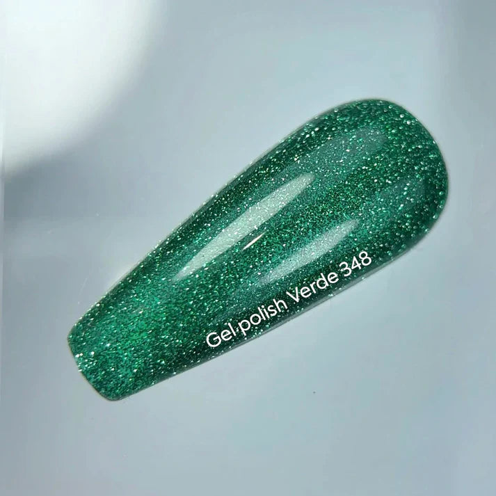 NAILSOFTHEDAY Verde — esmalte semipermanente reflectante verde, 10 ml